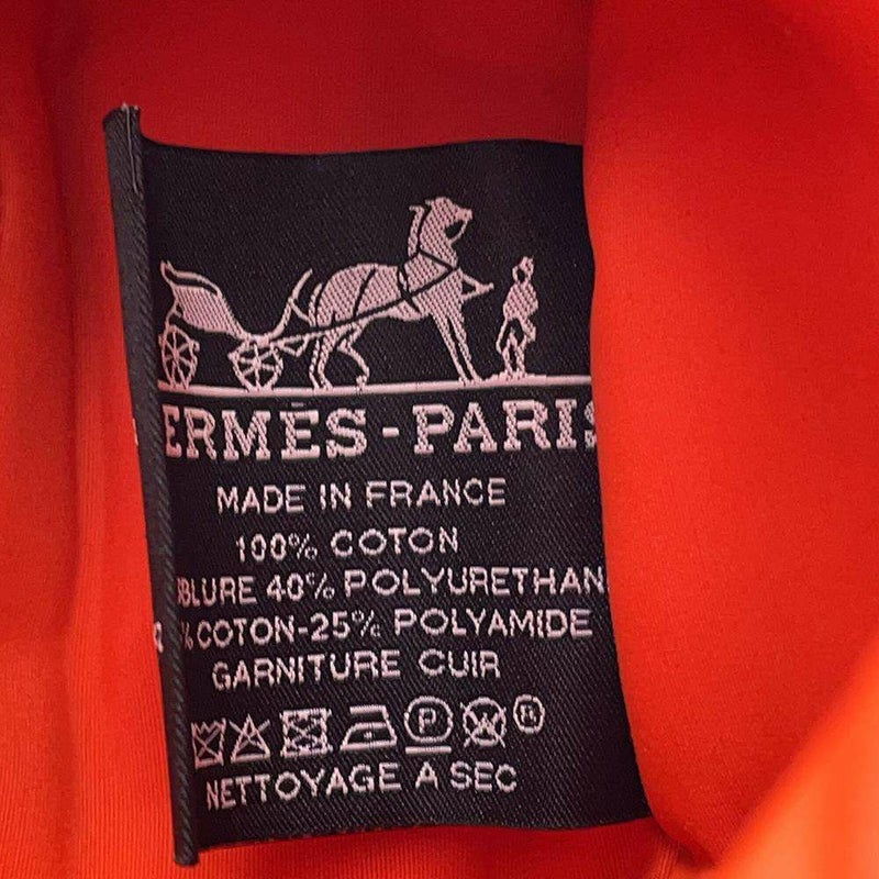エルメス ポーチ ボリードポーチ ミニミニ オランジュ ハイビスカス/シルバー金具 キャンバス HERMES 化粧ポーチ 小物入れ