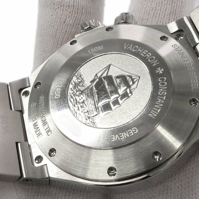 ヴァシュロンコンスタンタン オーヴァーシーズ デュアルタイム 47450/B01A-9226 腕時計 シルバー文字盤