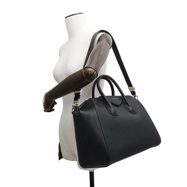 ジバンシー ハンドバッグ アンティゴナ ミディアム ゴートスキン BB05118012 GIVENCHY 2wayショルダーバッグ 黒