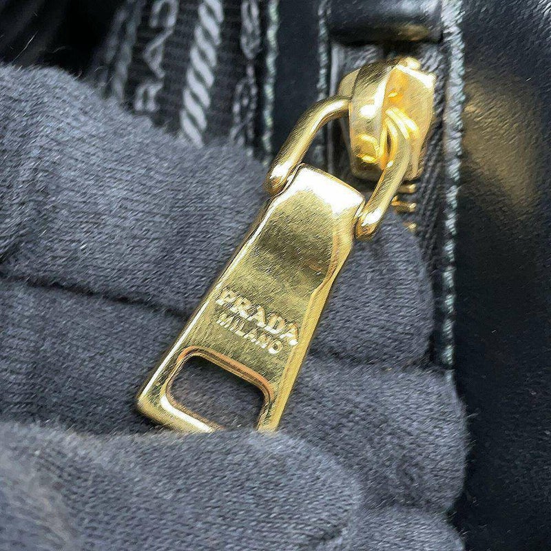 プラダ トートバッグ シンボル ラージ キャンバス 1BA356 PRADA バッグ 黒