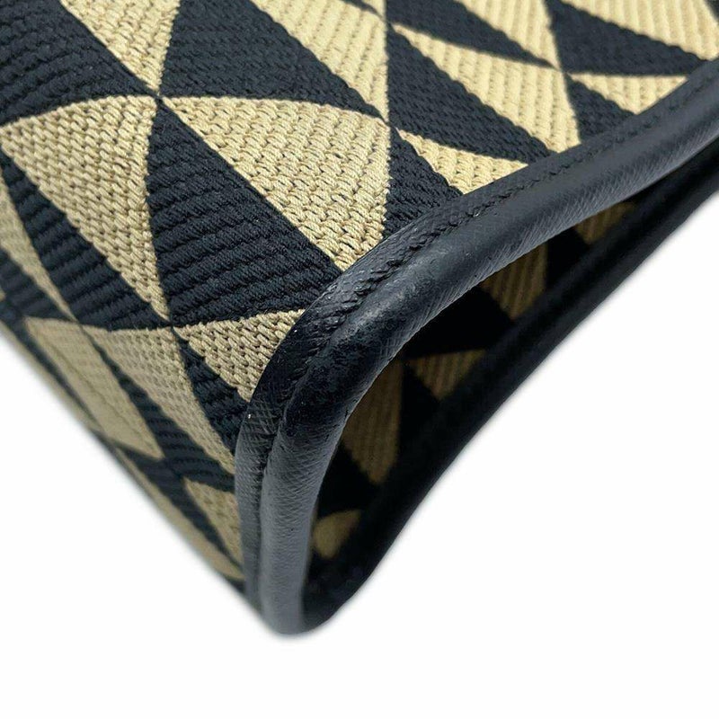 プラダ トートバッグ シンボル ラージ キャンバス 1BA356 PRADA バッグ 黒