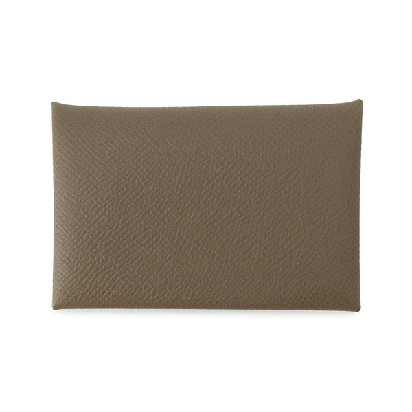 エルメス カードケース カルヴィ エトゥープ エプソン W刻印 HERMES 名刺入れ