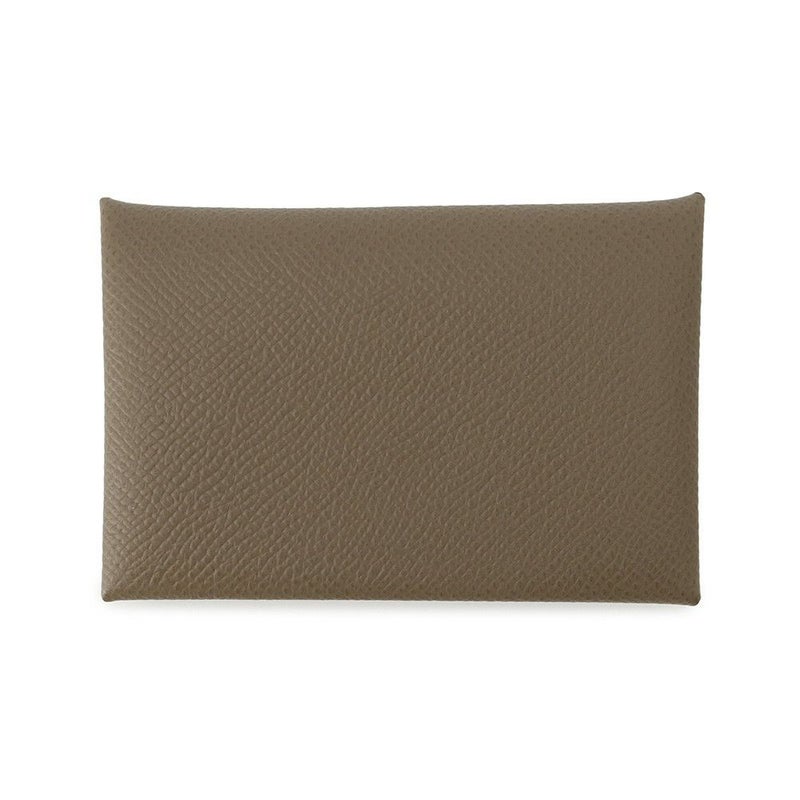 エルメス カードケース カルヴィ エトゥープ エプソン W刻印 HERMES 名刺入れ