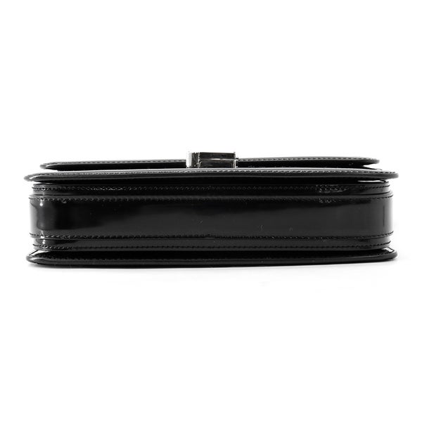 サンローランパリ ショルダーバッグ ソルフェリーノ ミディアム パテントレザー 711039 SAINT LAURENT PARIS 黒