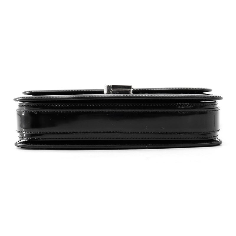サンローランパリ ショルダーバッグ ソルフェリーノ ミディアム パテントレザー 711039 SAINT LAURENT PARIS 黒