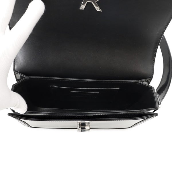 サンローランパリ ショルダーバッグ ソルフェリーノ ミディアム パテントレザー 711039 SAINT LAURENT PARIS 黒