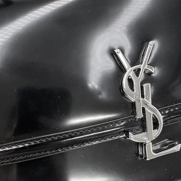 サンローランパリ ショルダーバッグ ソルフェリーノ ミディアム パテントレザー 711039 SAINT LAURENT PARIS 黒