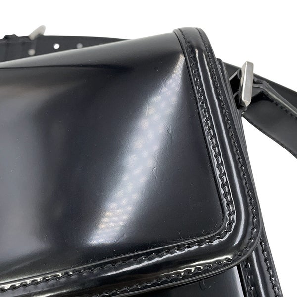 サンローランパリ ショルダーバッグ ソルフェリーノ ミディアム パテントレザー 711039 SAINT LAURENT PARIS 黒