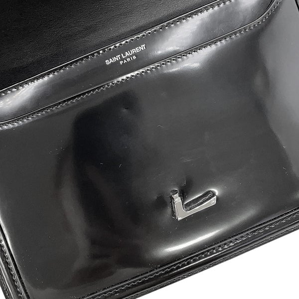 サンローランパリ ショルダーバッグ ソルフェリーノ ミディアム パテントレザー 711039 SAINT LAURENT PARIS 黒