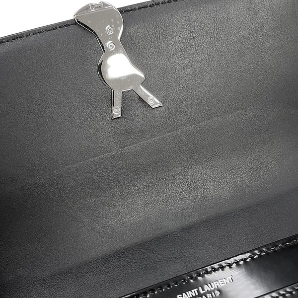 サンローランパリ ショルダーバッグ ソルフェリーノ ミディアム パテントレザー 711039 SAINT LAURENT PARIS 黒