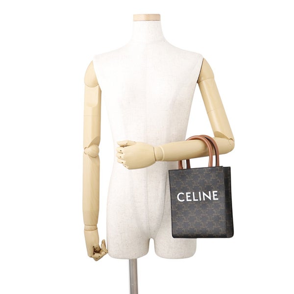 セリーヌ ハンドバッグ トリオンフ ミニ バーティカル カバ PVC レザー 194372 CELINE 2wayショルダーバッグ