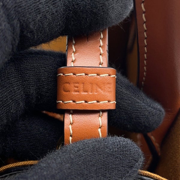 セリーヌ ハンドバッグ トリオンフ ミニ バーティカル カバ PVC レザー 194372 CELINE 2wayショルダーバッグ
