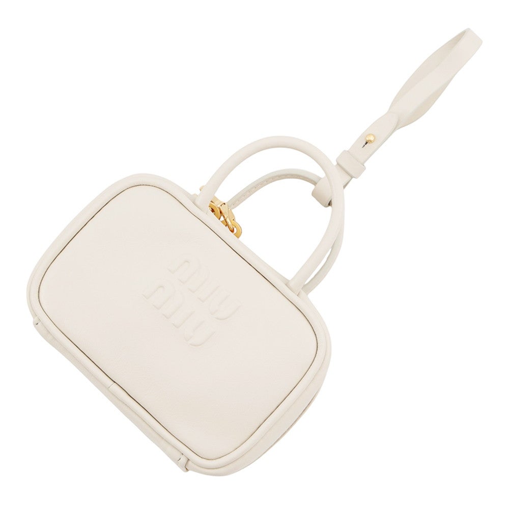 ミュウミュウ バッグチャーム マイクロバッグ レザー 5NR036 Miu Miu