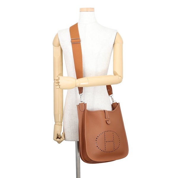 エルメス ショルダーバッグ エブリン3 PM ゴールド/シルバー金具 トリヨンクレマンス G刻印 HERMES Evelyne