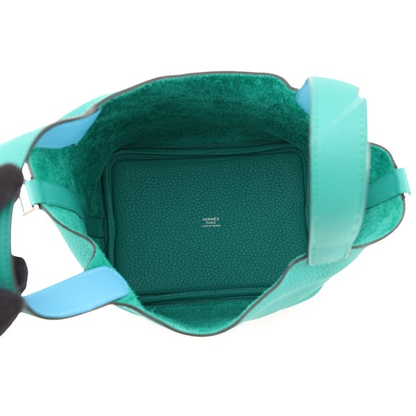 エルメス ハンドバッグ ピコタンロックPM エクラ ヴェールヴェロン/ブルーノール/シルバー金具 トリヨンクレマンス/スイフト Y刻印