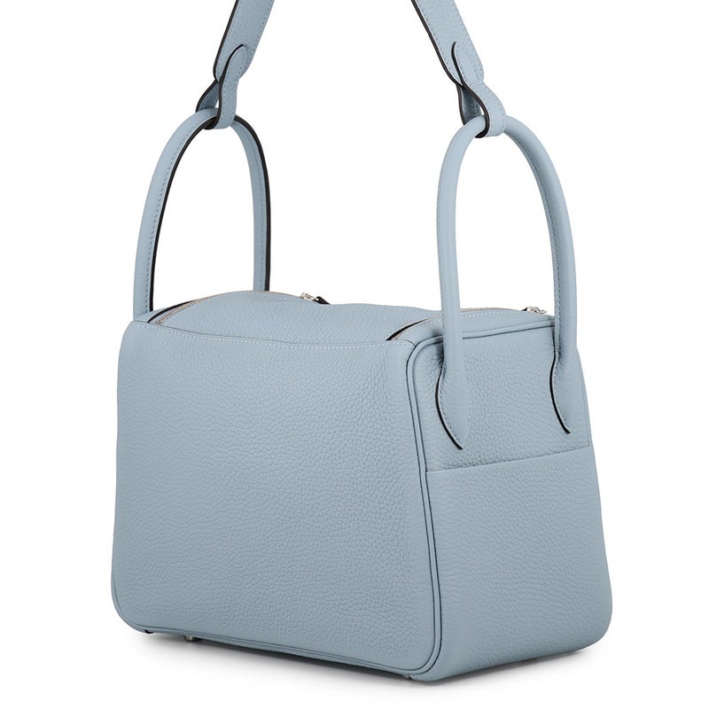 エルメス ハンドバッグ リンディ26 ヴェルソ ブルーラン/ブルーグラシエ/シルバー金具 トリヨンクレマンス G刻印 HERMES 2way ショルダーバッグ