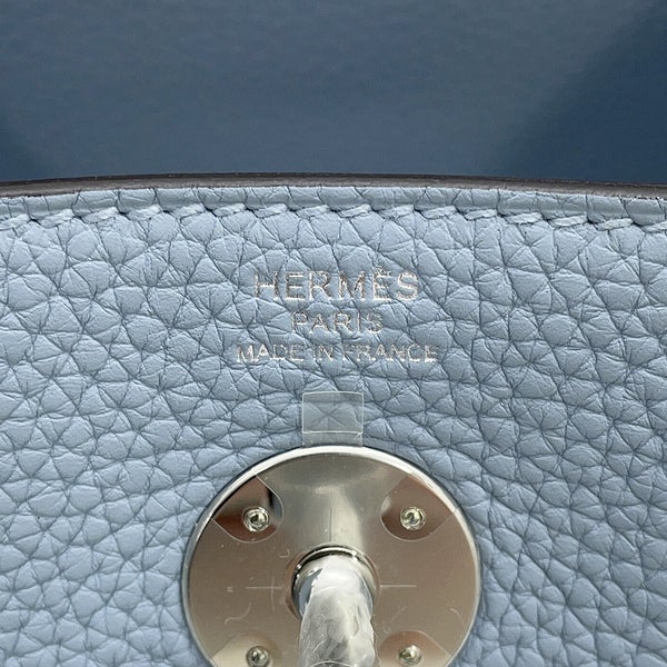 エルメス ハンドバッグ リンディ26 ヴェルソ ブルーラン/ブルーグラシエ/シルバー金具 トリヨンクレマンス G刻印 HERMES 2way ショルダーバッグ