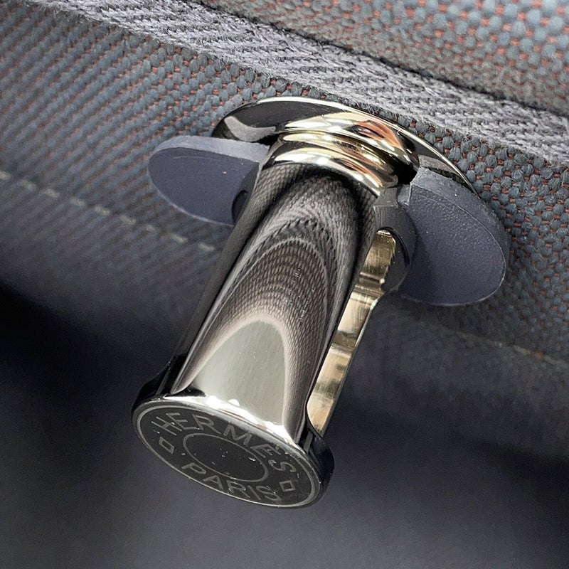 エルメス ショルダーバッグ エールバッグジップ ミニ アルドワーズ/シルバー金具 トワルミリタリー/ヴァッシュハンター K刻印