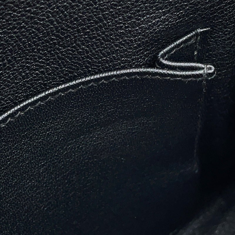 エルメス ハンドバッグ ケリー25 内縫い ブラック/シルバー金具 トゴ G刻印 HERMES Kelly 2wayショルダー 黒