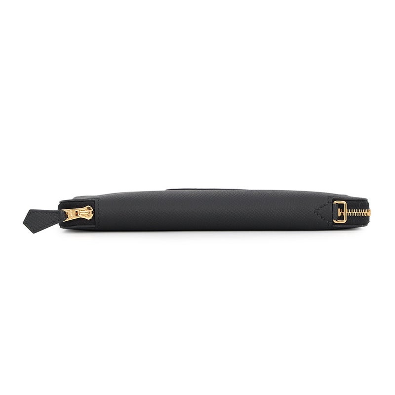 エルメス 長財布 マカロン ロング トゥ ゴー ブラック/ゴールド金具 エプソン G刻印 HERMES 財布 黒