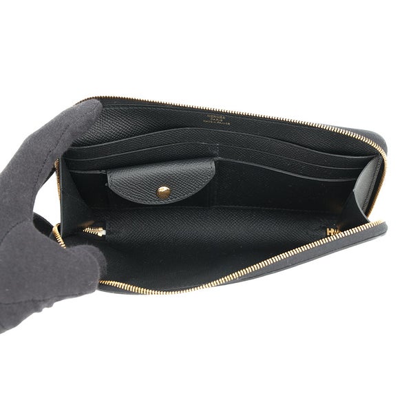 エルメス 長財布 マカロン ロング トゥ ゴー ブラック/ゴールド金具 エプソン G刻印 HERMES 財布 黒
