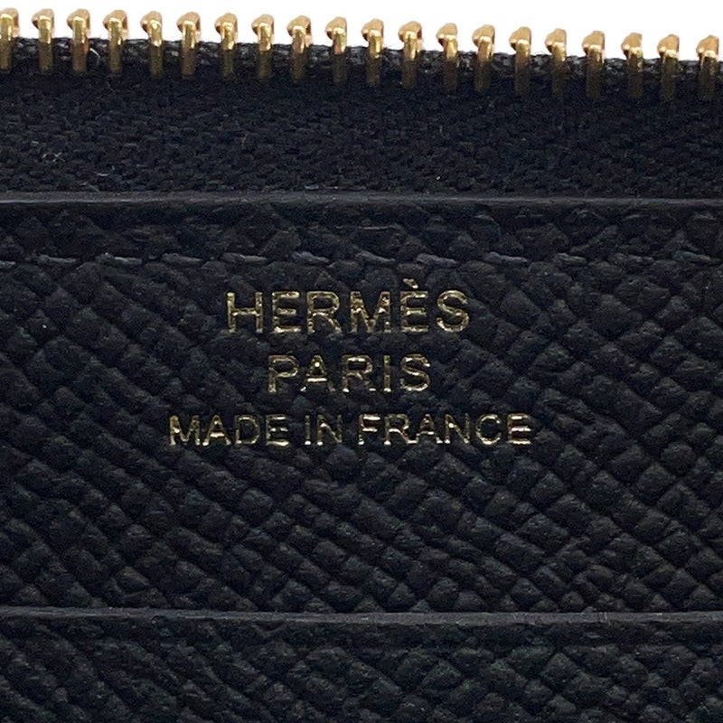 エルメス 長財布 マカロン ロング トゥ ゴー ブラック/ゴールド金具 エプソン G刻印 HERMES 財布 黒