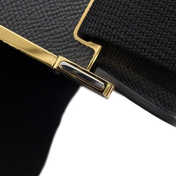 エルメス ショルダーバッグ ゲタ スリム ブラック/ゴールド金具 エプソン G刻印 HERMES 黒