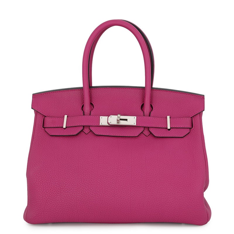 エルメス バーキン30 ローズパープル/シルバー金具 トゴ D刻印 HERMES Birkin ハンドバッグ