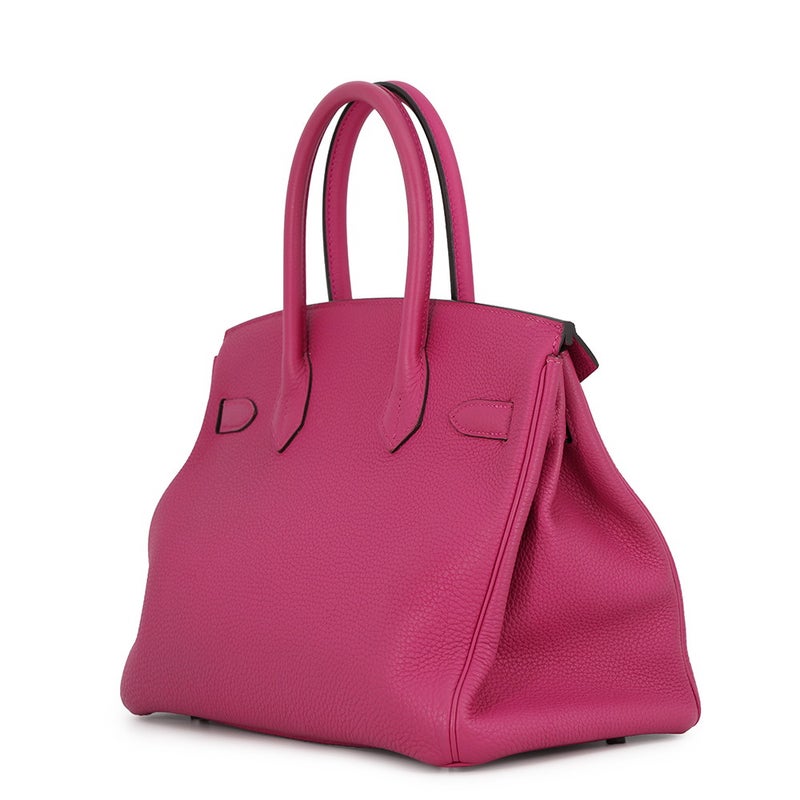 エルメス バーキン30 ローズパープル/シルバー金具 トゴ D刻印 HERMES Birkin ハンドバッグ
