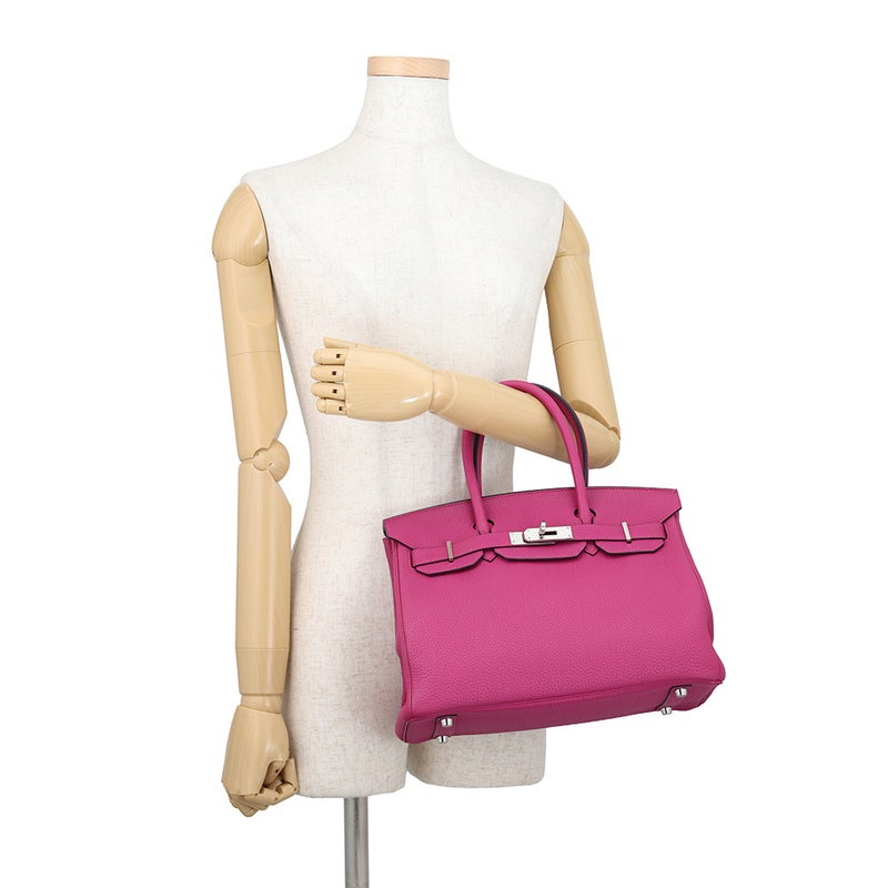 エルメス バーキン30 ローズパープル/シルバー金具 トゴ D刻印 HERMES Birkin ハンドバッグ