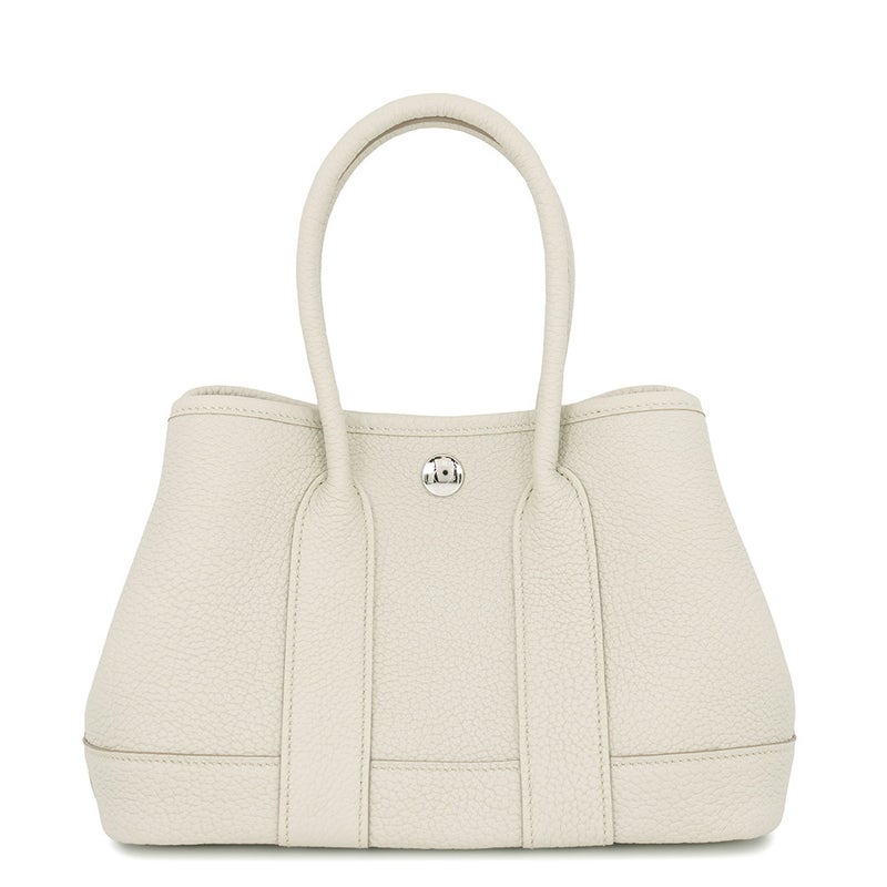 エルメス トートバッグ ネオ・ガーデン 23 ガーデンパーティ ベトン/シルバー金具 ネゴンダ W刻印 HERMES