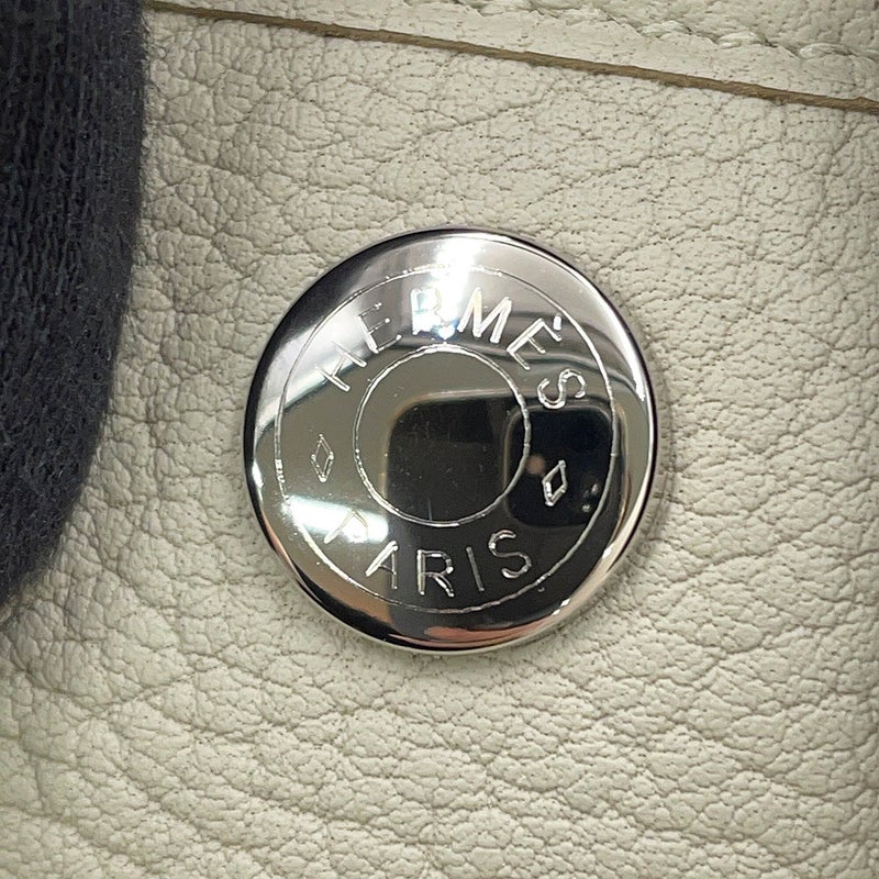 エルメス トートバッグ ネオ・ガーデン 23 ガーデンパーティ ベトン/シルバー金具 ネゴンダ W刻印 HERMES