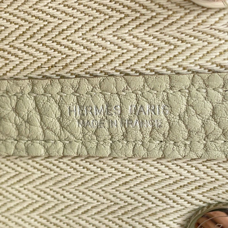 エルメス トートバッグ ネオ・ガーデン 23 ガーデンパーティ ベトン/シルバー金具 ネゴンダ W刻印 HERMES