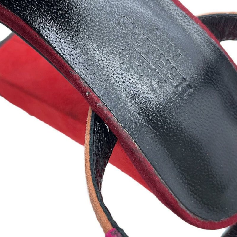 エルメス サンダル スエード レディースサイズ35 1/2 HERMES 靴