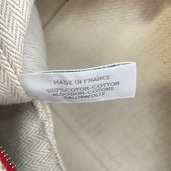 エルメス ポーチ ブリッド・ア・ブラックGM カブリオル テラコッタ/シルバー金具 キャンバス HERMES バッグ