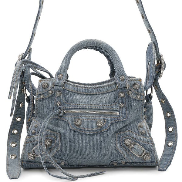バレンシアガ ハンドバッグ ネオ カゴール XS デニム 700940 BALENCIAGA 2wayショルダーバッグ