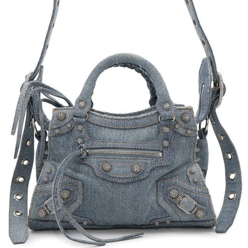 バレンシアガ ハンドバッグ ネオ カゴール XS デニム 700940 BALENCIAGA 2wayショルダーバッグ