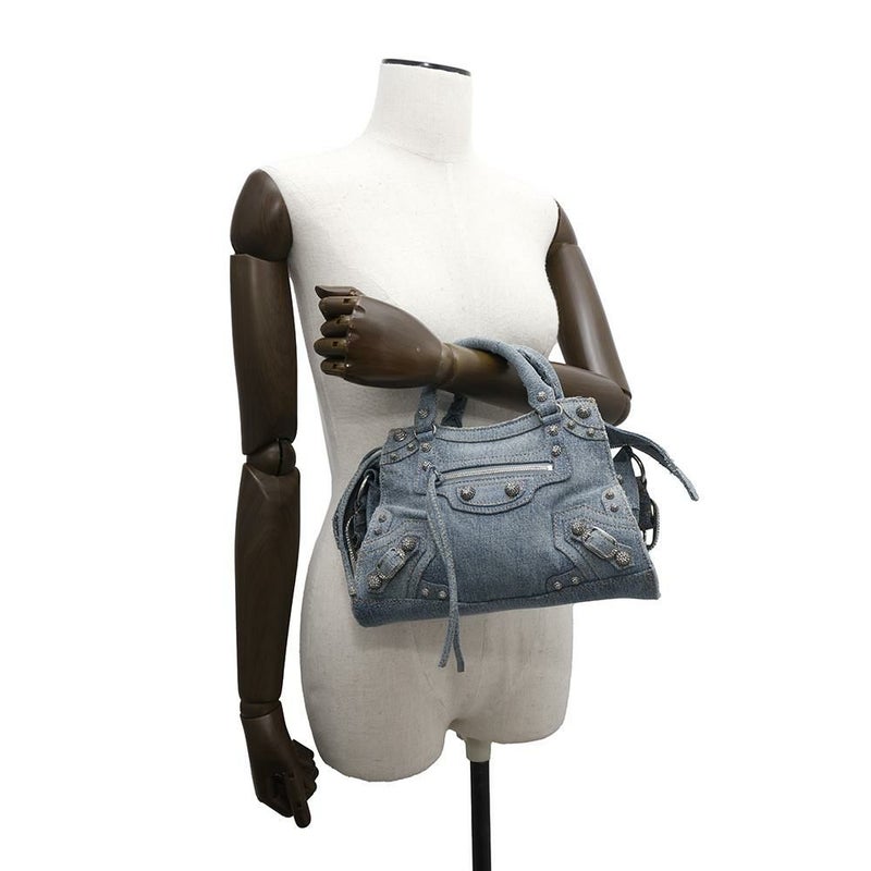 バレンシアガ ハンドバッグ ネオ カゴール XS デニム 700940 BALENCIAGA 2wayショルダーバッグ