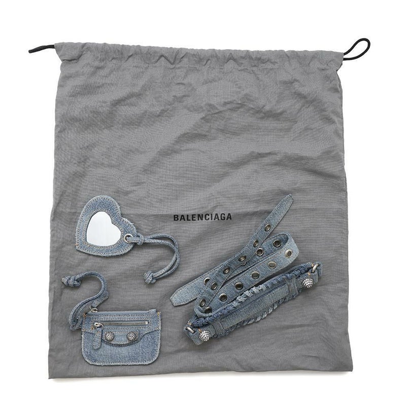 バレンシアガ ハンドバッグ ネオ カゴール XS デニム 700940 BALENCIAGA 2wayショルダーバッグ