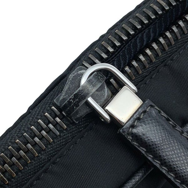 プラダ ビジネスバッグ サフィアーノレザー ナイロン VA0871 PRADA 2wayショルダーバッグ ブリーフケース 黒