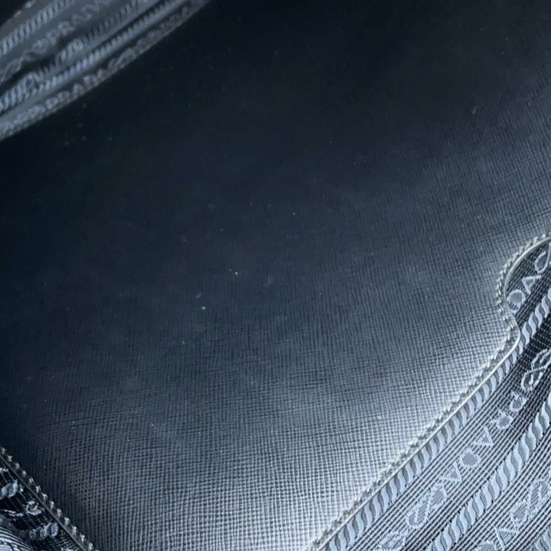 プラダ ビジネスバッグ サフィアーノレザー ナイロン VA0871 PRADA 2wayショルダーバッグ ブリーフケース 黒