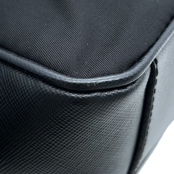 プラダ ビジネスバッグ サフィアーノレザー ナイロン VA0871 PRADA 2wayショルダーバッグ ブリーフケース 黒