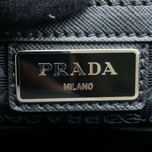 プラダ ビジネスバッグ サフィアーノレザー ナイロン VA0871 PRADA 2wayショルダーバッグ ブリーフケース 黒