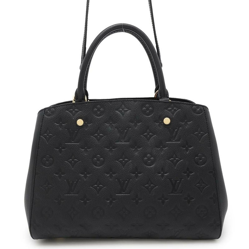 ルイヴィトン ハンドバッグ モノグラム・アンプラント モンテーニュMM M41048 LOUIS VUITTON 2way 黒 ブラック