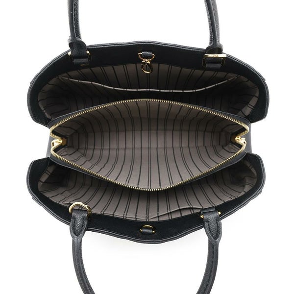 ルイヴィトン ハンドバッグ モノグラム・アンプラント モンテーニュMM M41048 LOUIS VUITTON 2way 黒 ブラック