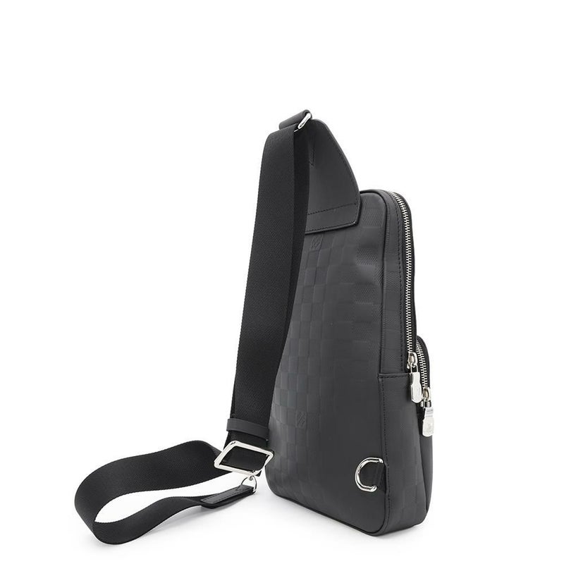 ルイヴィトン ボディバッグ ダミエ・アンフィニ アヴェニュー・スリングバッグ N41720 LOUIS VUITTON 黒 ブラック