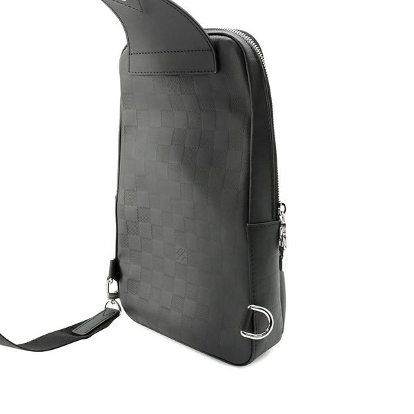 ルイヴィトン ボディバッグ ダミエ・アンフィニ アヴェニュー・スリングバッグ N41720 LOUIS VUITTON 黒 ブラック
