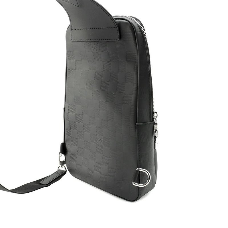 ルイヴィトン ボディバッグ ダミエ・アンフィニ アヴェニュー・スリングバッグ N41720 LOUIS VUITTON 黒 ブラック