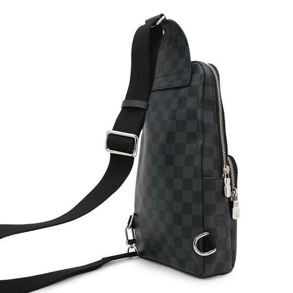 ルイヴィトン ボディバッグ ダミエ・グラフィット アヴェニュー・スリングバッグ N41719 LOUIS VUITTON 黒 ブラック