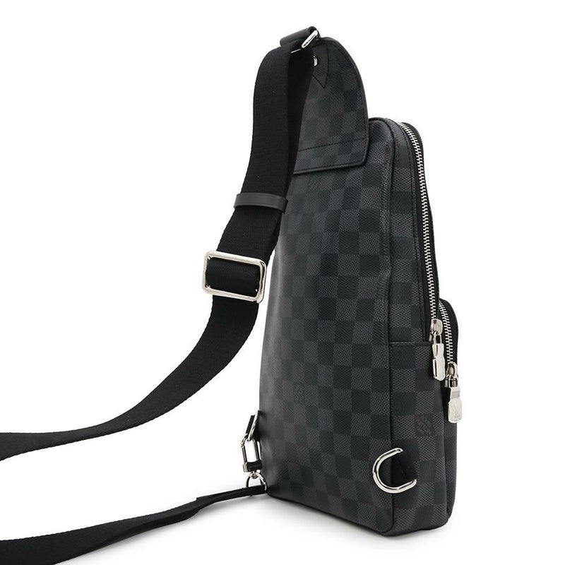 ルイヴィトン ボディバッグ ダミエ・グラフィット アヴェニュー・スリングバッグ N41719 LOUIS VUITTON 黒 ブラック